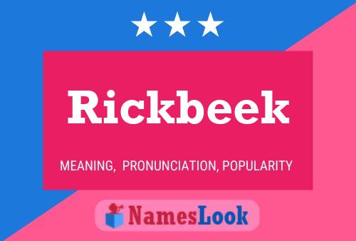 Poster del nome Rickbeek