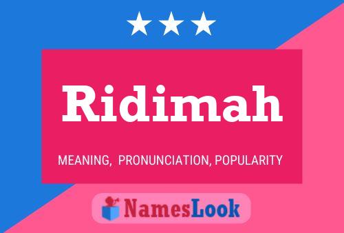 Poster del nome Ridimah