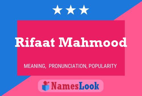 Poster del nome Rifaat Mahmood