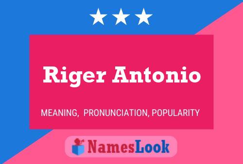 Poster del nome Riger Antonio