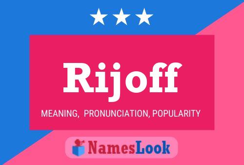 Poster del nome Rijoff