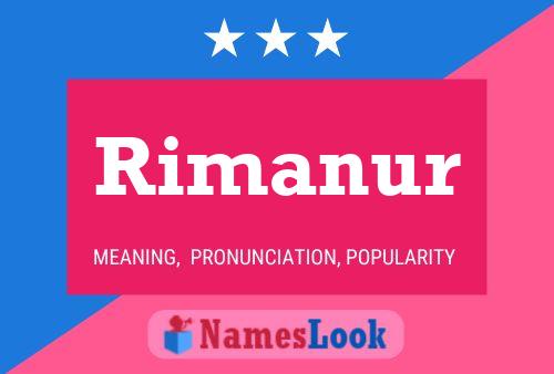 Poster del nome Rimanur