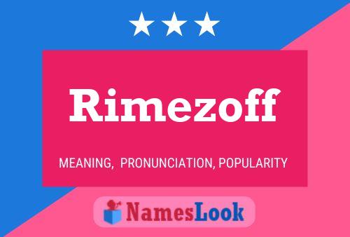 Poster del nome Rimezoff