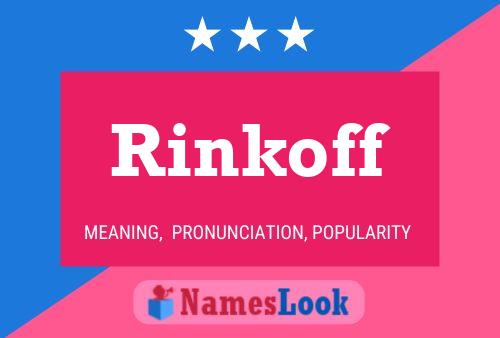 Poster del nome Rinkoff