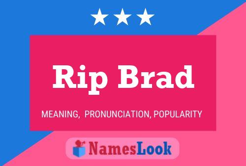 Poster del nome Rip Brad