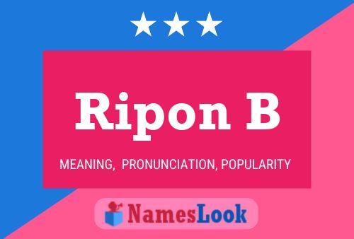 Poster del nome Ripon B