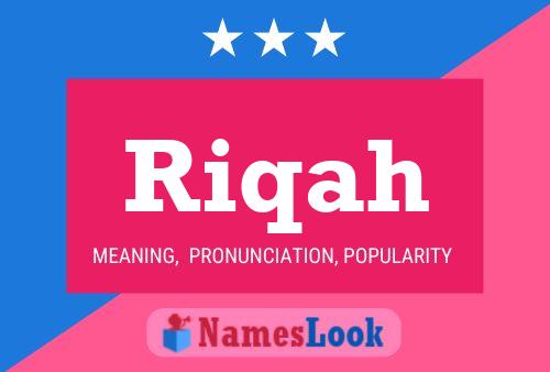 Poster del nome Riqah