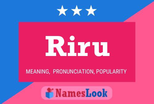 Poster del nome Riru