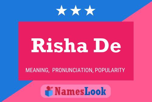 Poster del nome Risha De