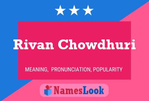 Poster del nome Rivan Chowdhuri