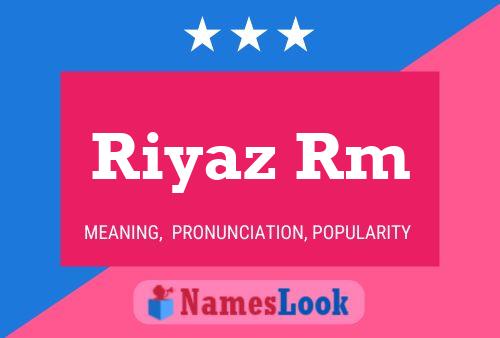 Poster del nome Riyaz Rm