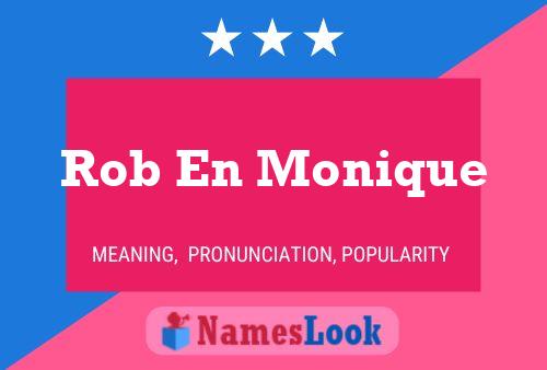 Poster del nome Rob En Monique