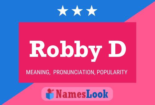 Poster del nome Robby D