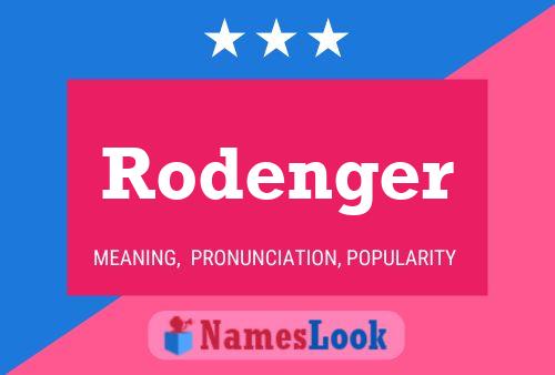 Poster del nome Rodenger