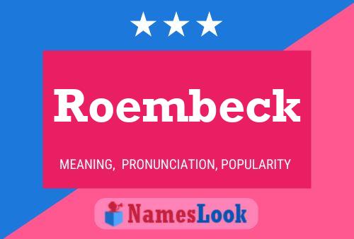 Poster del nome Roembeck