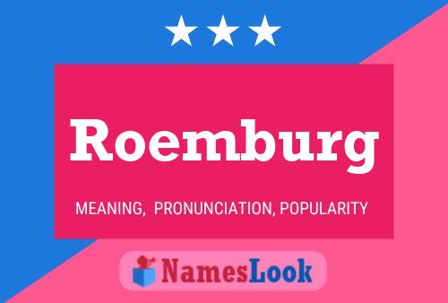 Poster del nome Roemburg