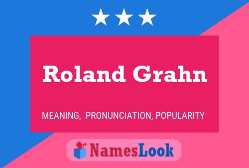 Poster del nome Roland Grahn