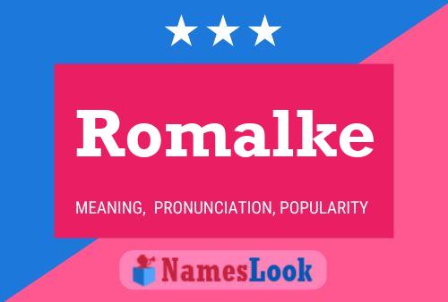 Poster del nome Romalke