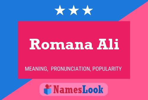 Poster del nome Romana Ali