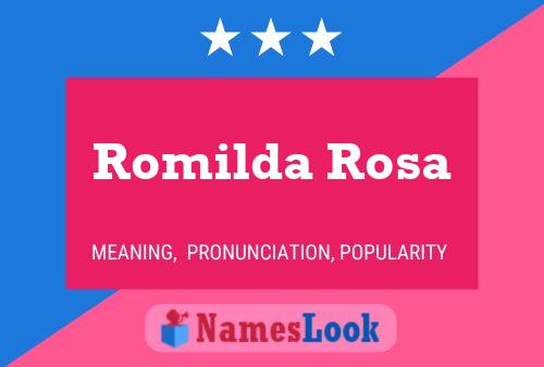 Poster del nome Romilda Rosa