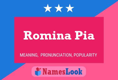 Poster del nome Romina Pia