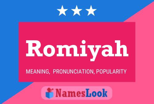 Poster del nome Romiyah