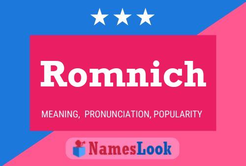 Poster del nome Romnich