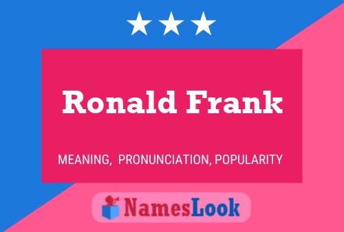 Poster del nome Ronald Frank