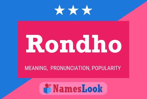 Poster del nome Rondho