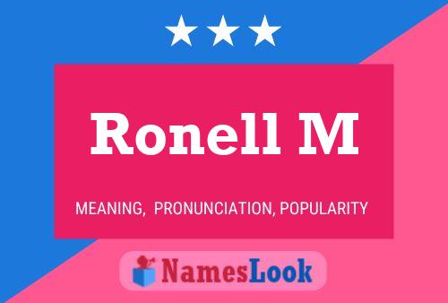 Poster del nome Ronell M