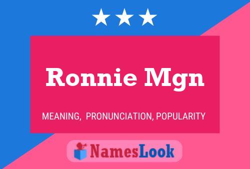 Poster del nome Ronnie Mgn