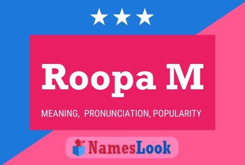 Poster del nome Roopa M