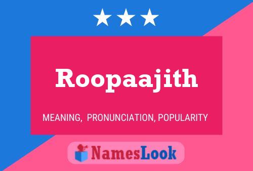 Poster del nome Roopaajith