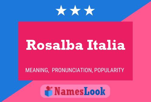 Poster del nome Rosalba Italia