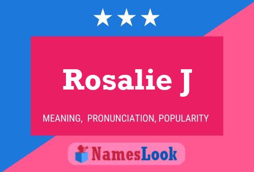 Poster del nome Rosalie J