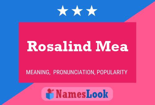 Poster del nome Rosalind Mea