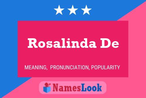 Poster del nome Rosalinda De