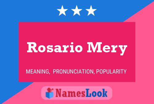 Poster del nome Rosario Mery