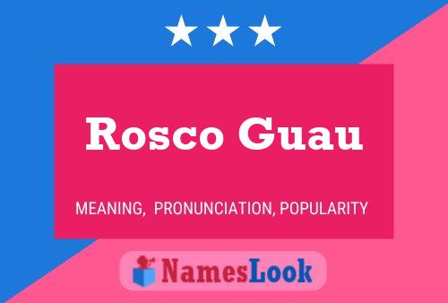 Poster del nome Rosco Guau