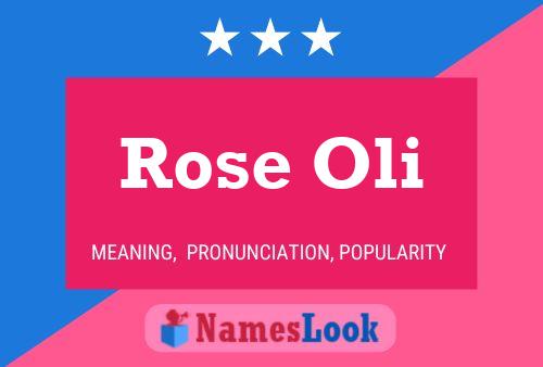 Poster del nome Rose Oli