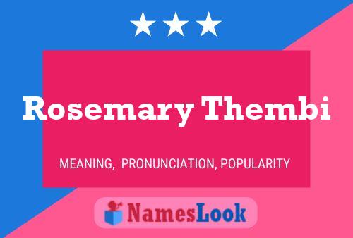 Poster del nome Rosemary Thembi