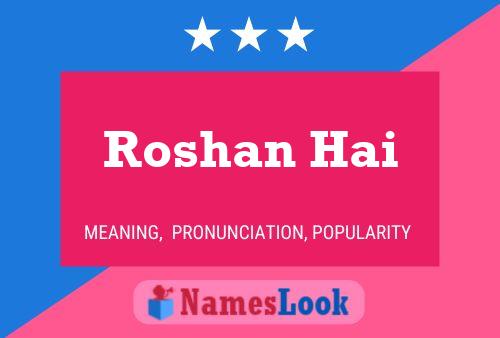 Poster del nome Roshan Hai