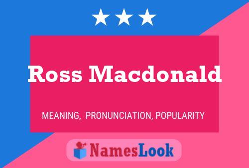 Poster del nome Ross Macdonald