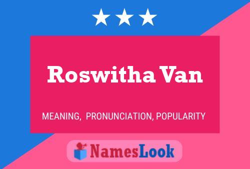 Poster del nome Roswitha Van