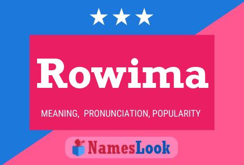 Poster del nome Rowima