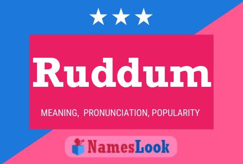 Poster del nome Ruddum