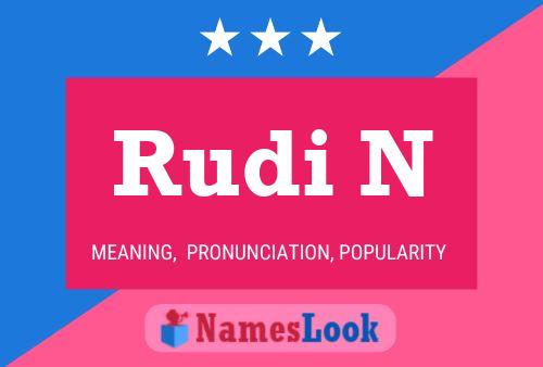 Poster del nome Rudi N