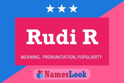 Poster del nome Rudi R