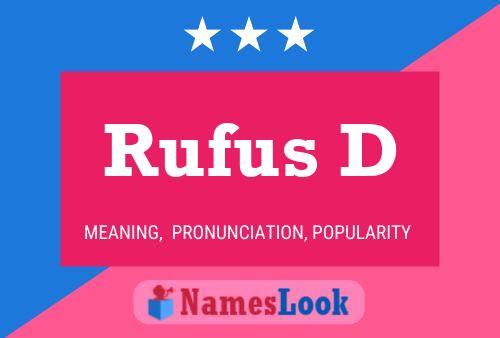 Poster del nome Rufus D