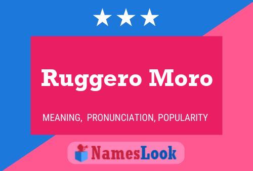 Poster del nome Ruggero Moro